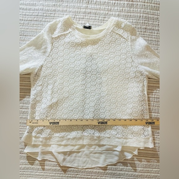 Lucky Brand Cream Lace Blouse - Picture 5 of 10